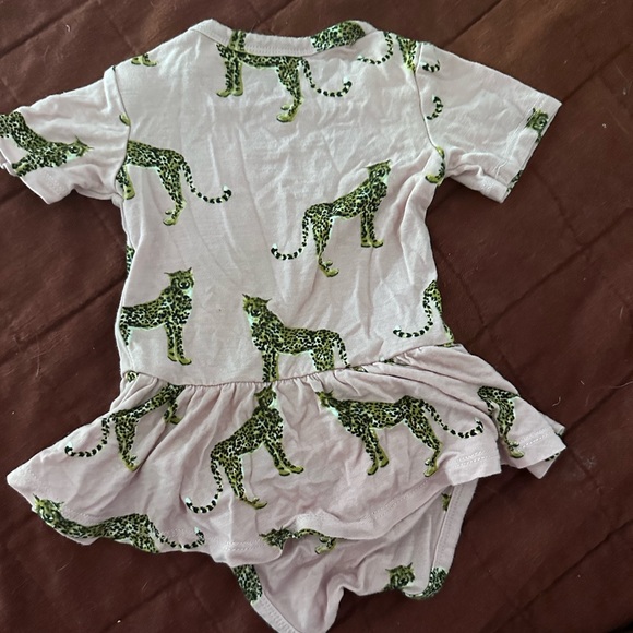 Posh Peanut Pink and Cheetah print twirl dress - Picture 2 of 2